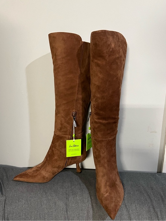 Sam Edelman Shoes - Sam Edelman Tall Pointed-Toe Suede Boots in toffee